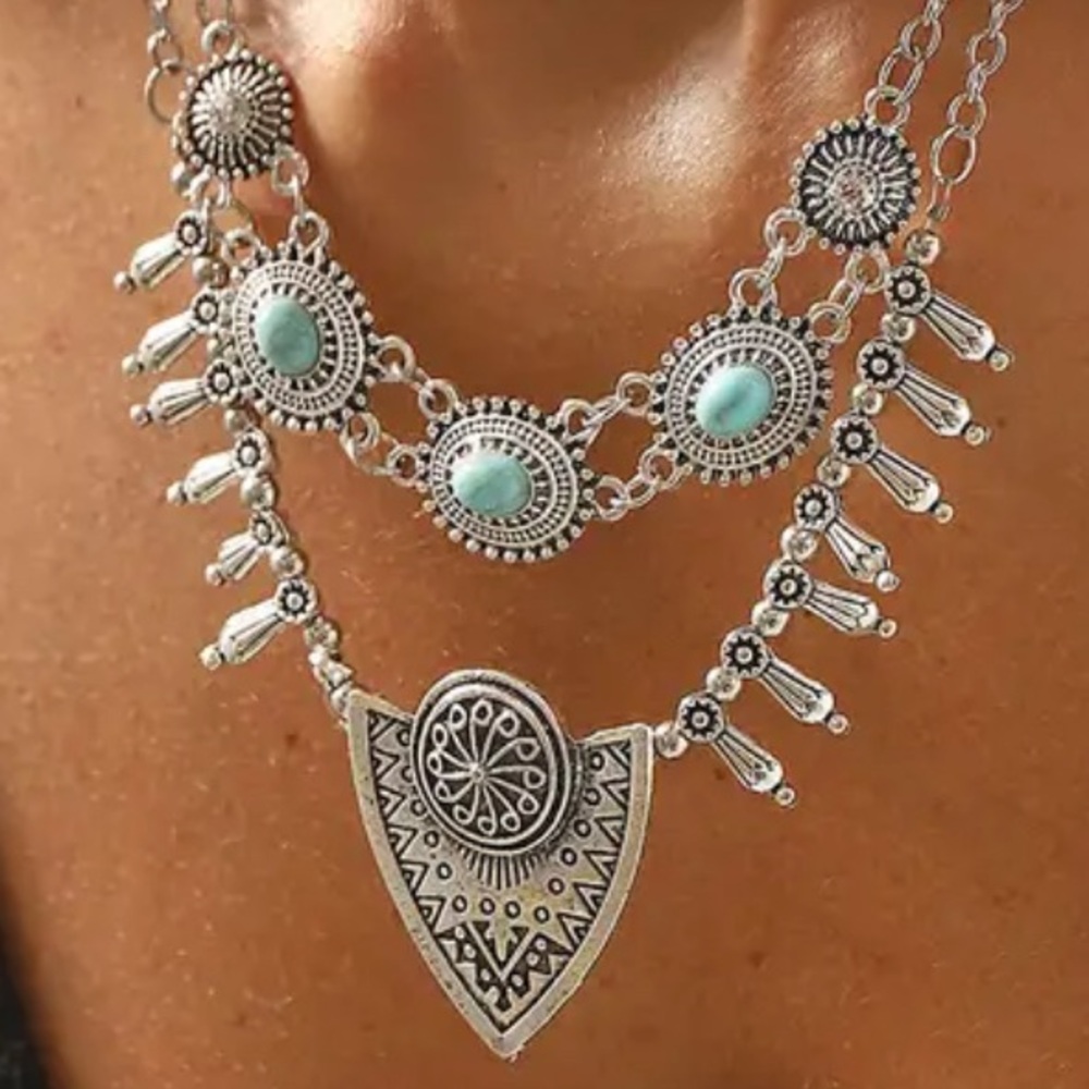 Bohemian Turquoise Necklace